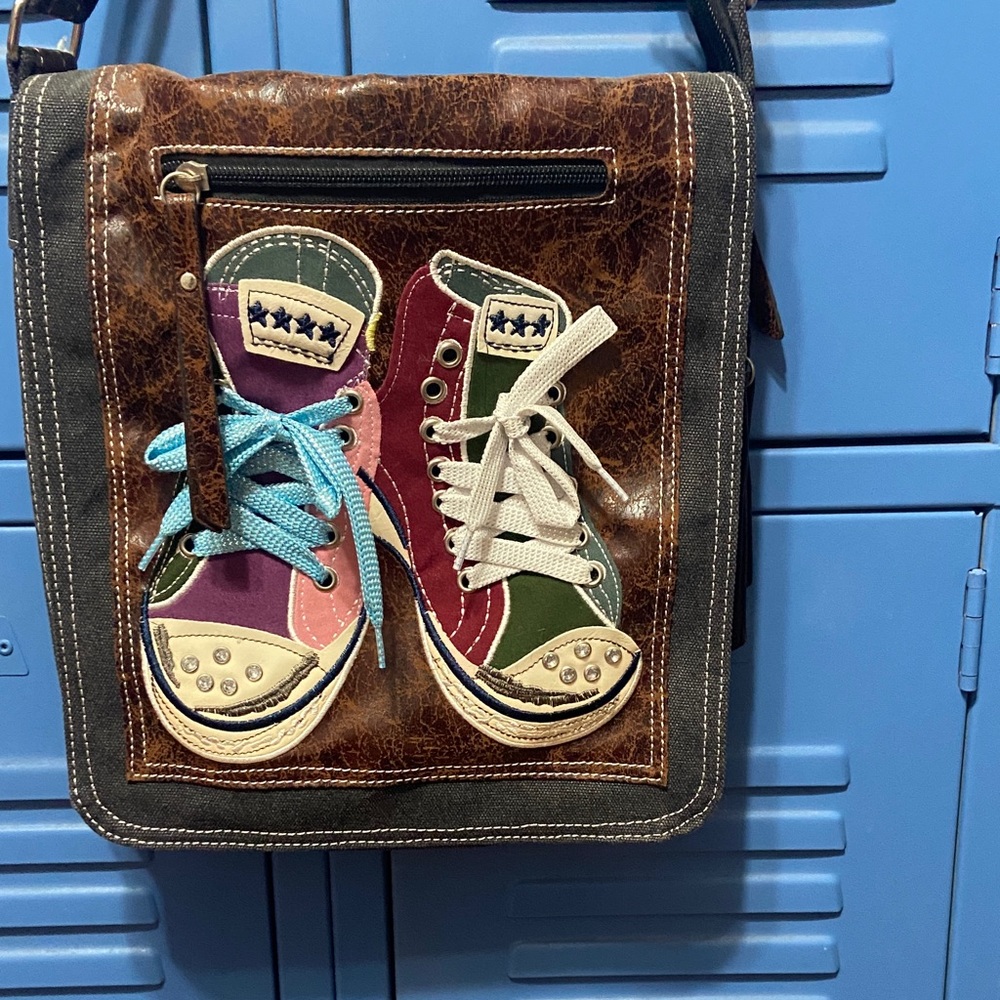 Satchel style purse with Sneaker Design